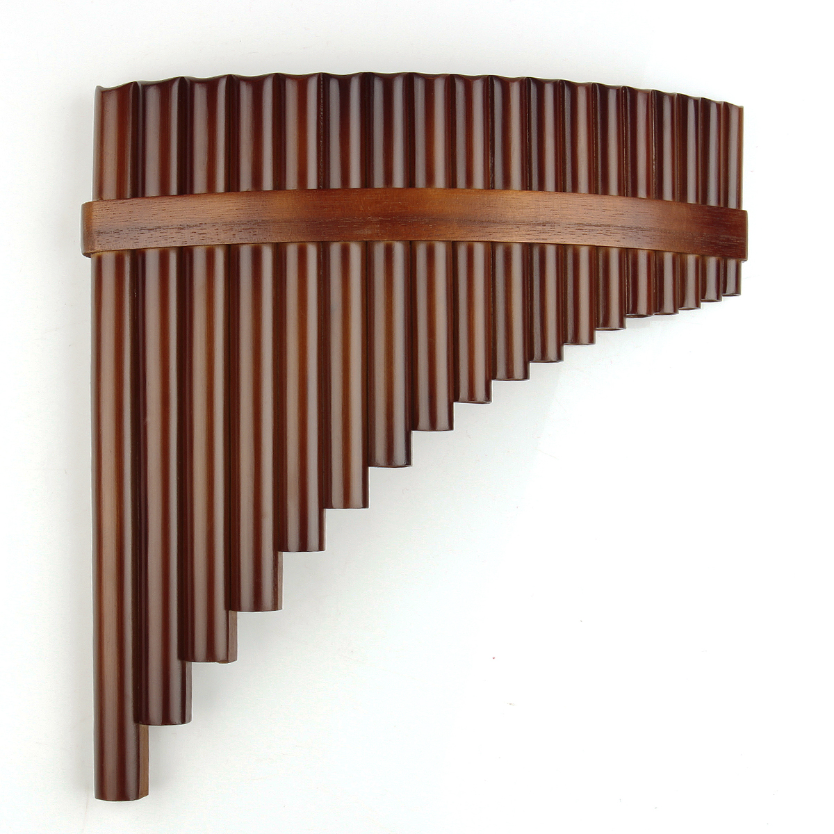 18 Pipes Pan Flute F Key Folk Musical Instruments Brown Colour Flute De Pan Woodwind Instrument Handmade Pan Pipes