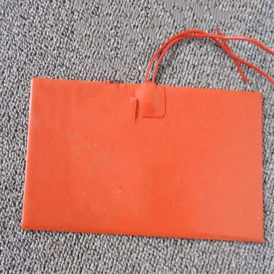100 x 150mm 75w 220v fleksibel silikone varmelegeme måtte varmeelement 3d trykt opvarmet seng silikone varme