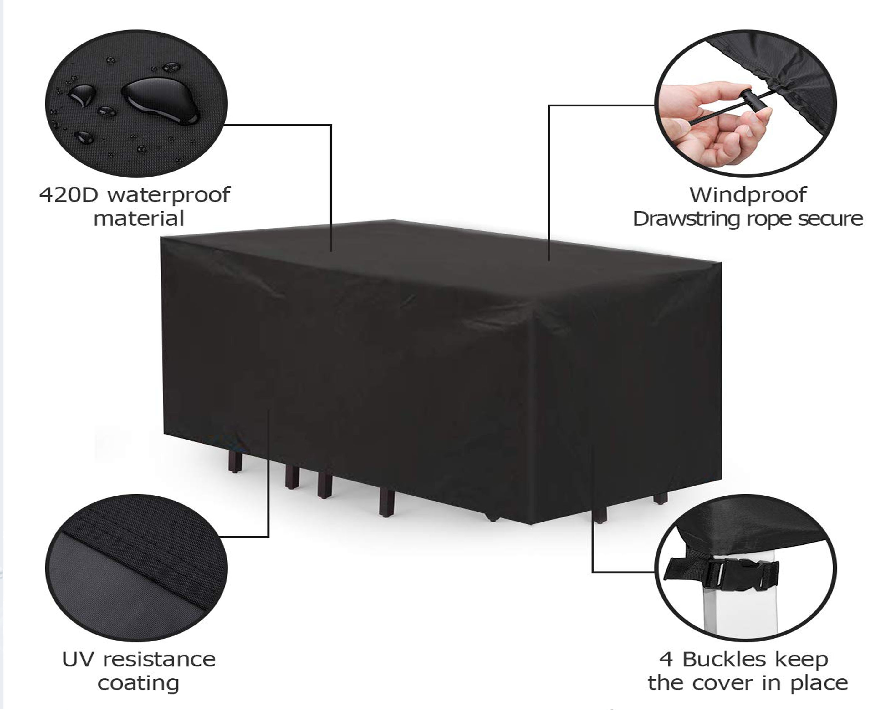 draussen Garten Stuhl Abdeckung draussen Möbel Staub Abdeckung Sofa Wasserdichte Oxford Tuch Abdeckung Terrasse Möbel Abdeckung
