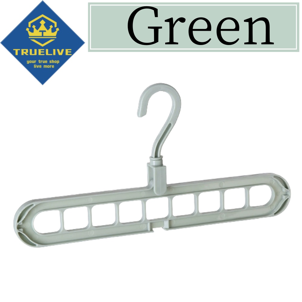 Cintres pliables à 9 trous, 20/10/5/3/1 pièces, robustes, gain de place, organisateur de vêtements pour chambre, garde-robe, maison, porte-vêtements: L / Gris clair