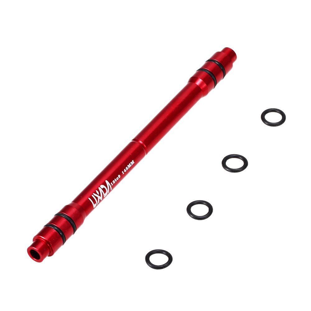 Lixada 12mm bis 9mm QR Adapter MTB Fahrrad Steckachse Hub schnell Freisetzung 135mm Fahrrad Vorderrad Hub Adapter: 12 zu 9 148mm  rot