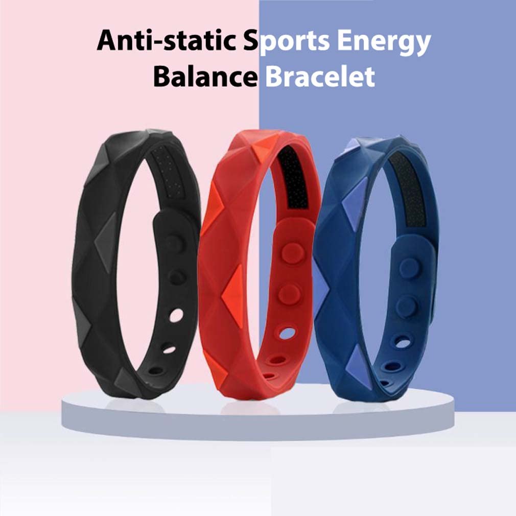 RedUp Far Infrared Negative Ions Wristband Anti-Static Sports Bracelet Lymph Drainage Weight Loss Adjustable Bracelet