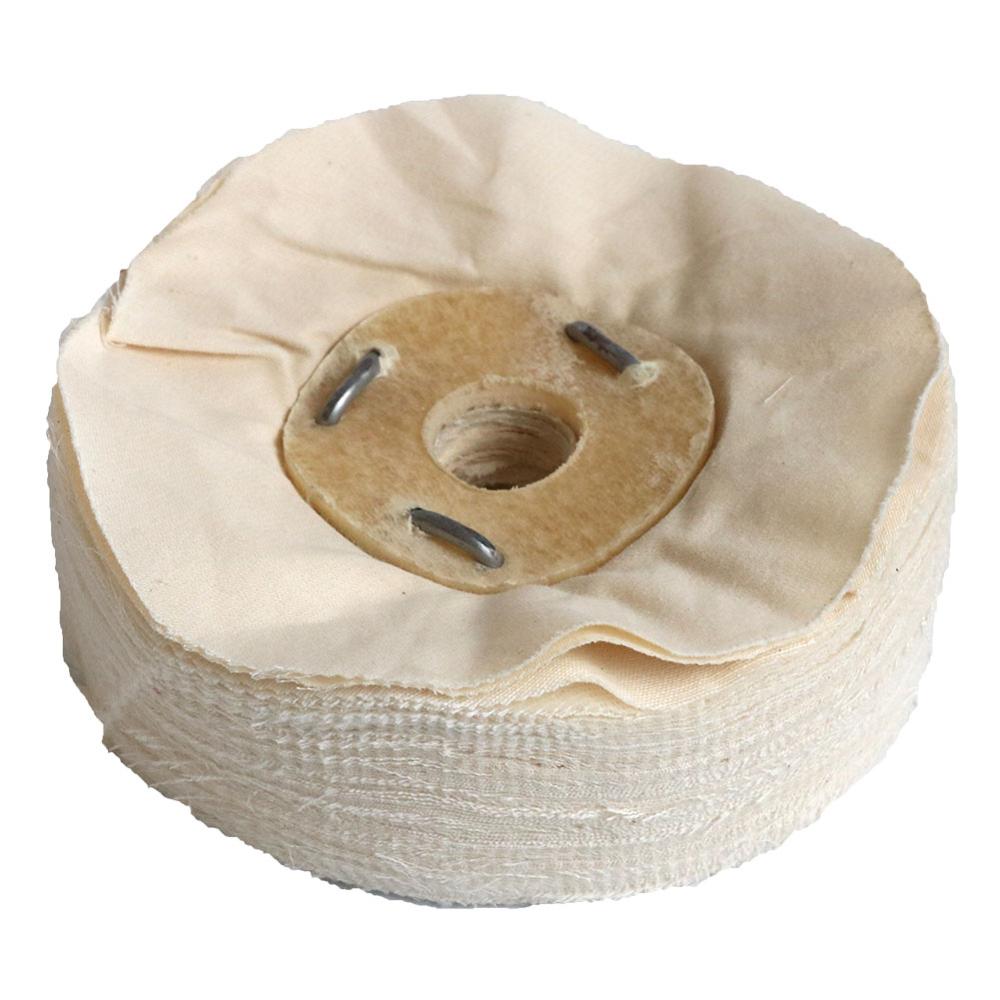 1pc 4 inch- 8"/200mm Cotton Airway Buffing Wheel Hole 5/8" Cloth Open Bias Polishing Buffs Wheel