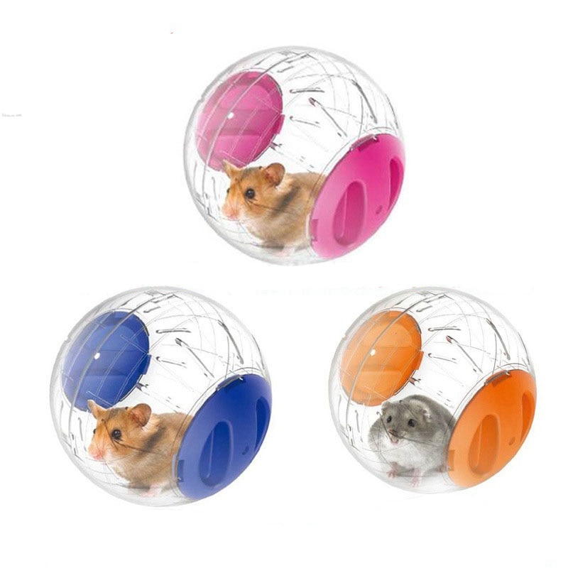 Bola de cristal de para correr, juguete para mascotas de 12CM, suministros para mascotas, casa de plástico para hámster, bolas pequeñas para correr, juguetes bonitos