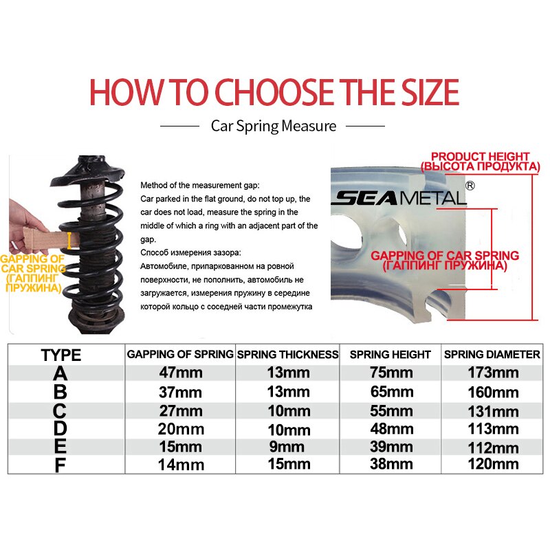 2PC Car Spring Buffer Set Car Shock Absorber Bumper Auto Buffers Springs Bumpers Automobile Universal For Cars Spring Protecion