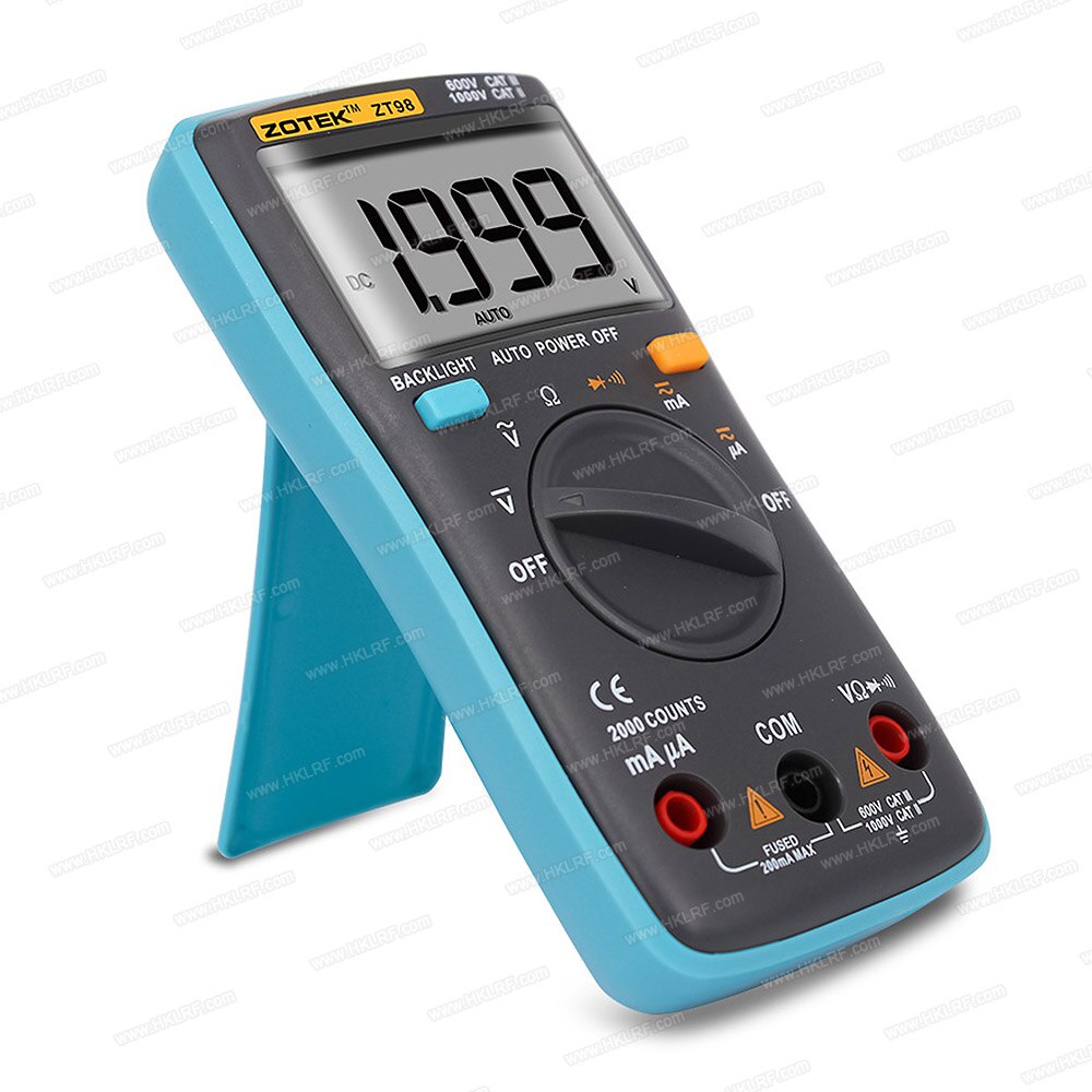 Zt98 digitale multimeter amperemeter voltmeter widerstands- und frequenzmesser hintergrundbeleuchtungs-spannungs- und diodenfrequenzmesser  zt98