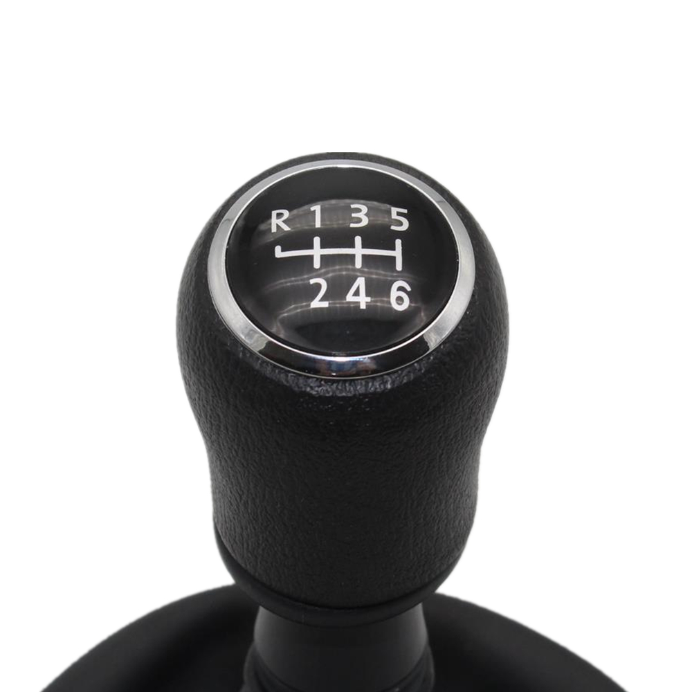 Til vw transporter multivan caravelle  t5 2003 2004 2005 2006 2007 6 speed stick shift knap læder gamasestøvle