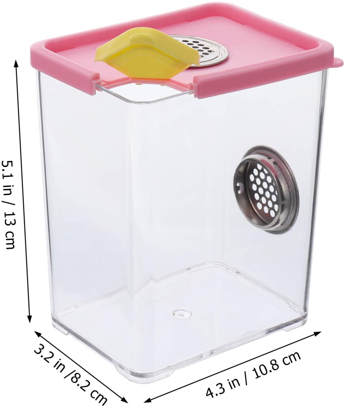 Breeding Box Plastic Reptile Terrarium Acrylic Clear Feeding Container Climbing Pet Box for Invertebrates Insect