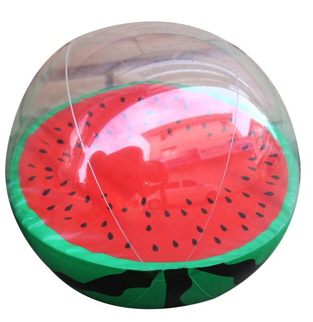 Kreative Aufblasbare Bälle Simulation Wassermelone Gummi Ball Strand Schwimmbad Spielzeug Sommer Strand Party Lieferungen Strand Ball für freundlicher: Wassermelone