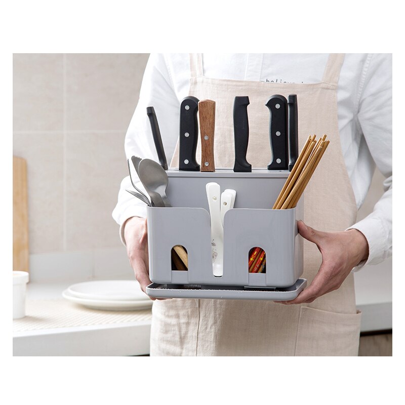 Porta coltelli da cucina porta bacchette porta riso Scoop Block Stand cucchiaio portaoggetti cucina utensili da cucina organizzatore