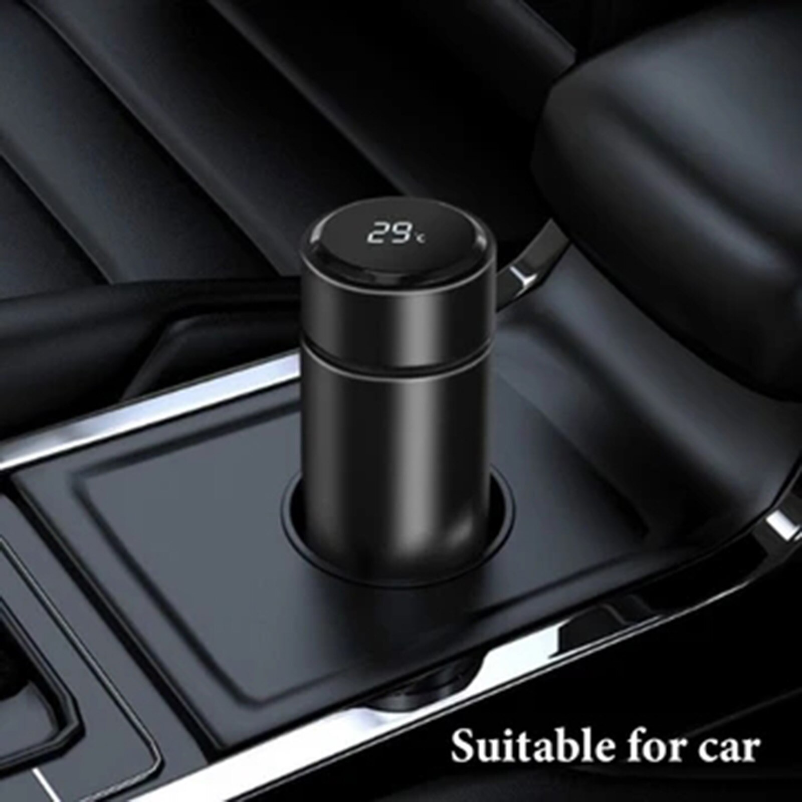 Bottle Waterproof LED Touch Screen Real-Time Water Temperature Display Water Bottle H7JP