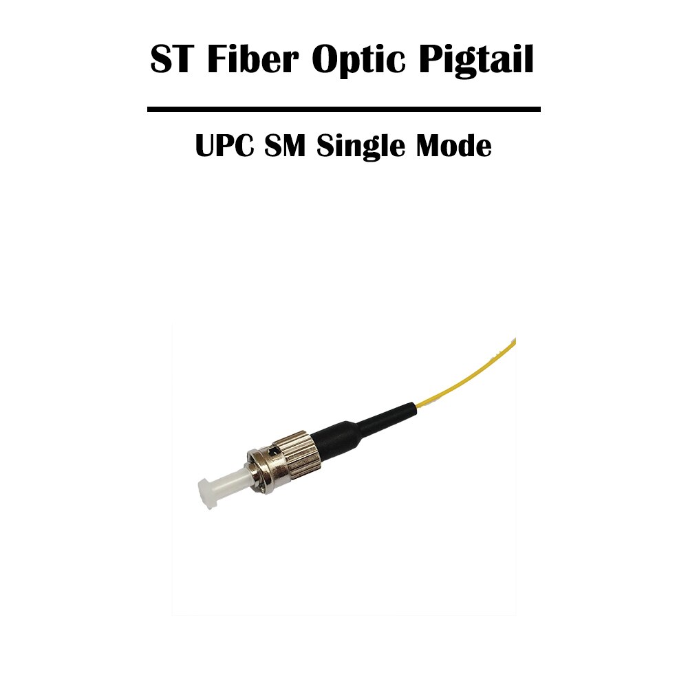 5 Pieces 1.5 Meter ST UPC SM Single Mode MM Multi Mode Simplex 0.9mm Optic Fiber Pigtail FTTH Ethernet: UPC SM