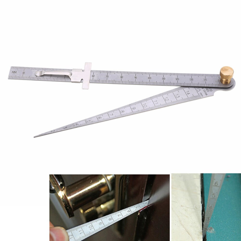2pcs Welding Taper Portable 1-150mm Stainless Steel Tool Depth Field Measurement Hole Inspection Feeler Gauge Welding Taper