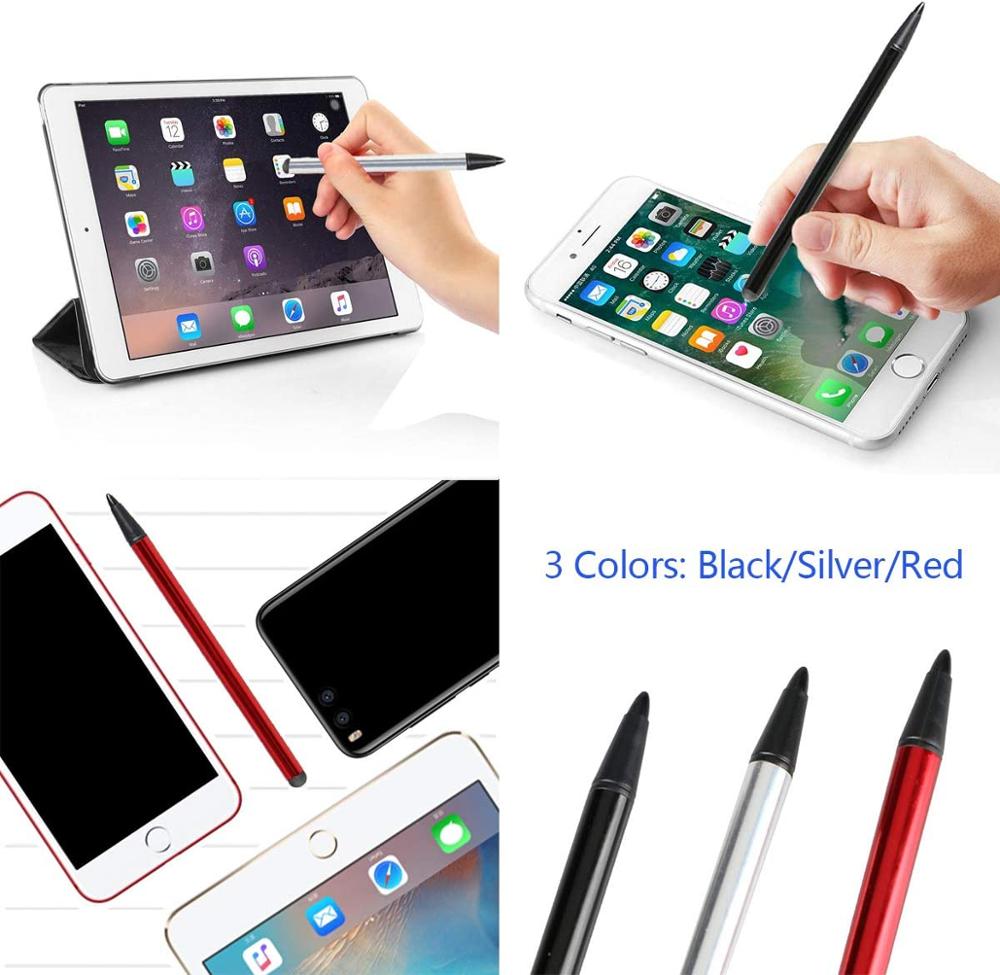 3 adet yüksek kaliteli kapasitif evrensel dokunmatik rezistif ekran kalem Stylus kalem Tablet iPhone iPad Samsung cep telefonu