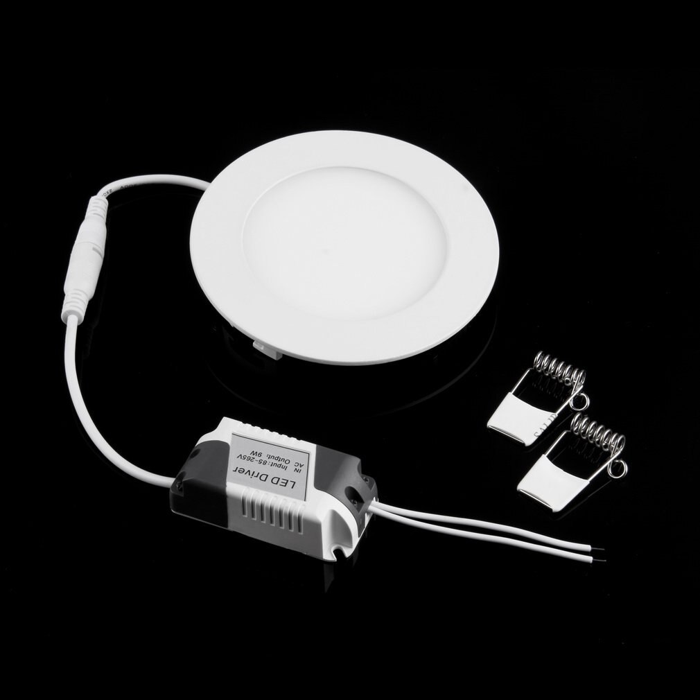 9W LED Recessed Ceiling Panel Down Light Bulb Lamp Round Pure/Warm White
