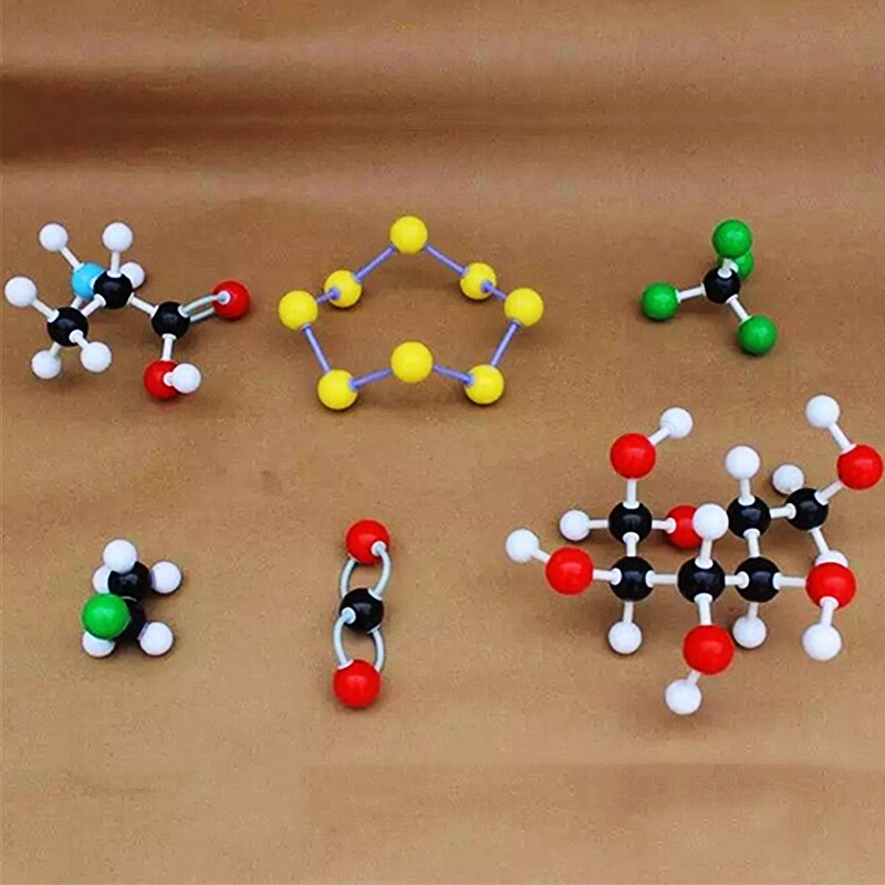 116 atom struktur sæt kemisk molekylær model kit organisk uorganisk kemi molekyler videnskab undervisning eksperiment