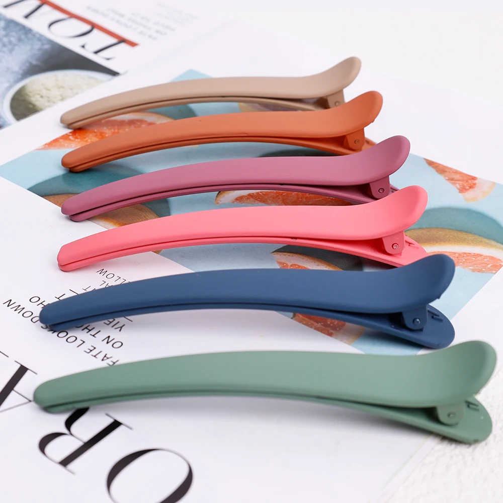 5 uds Clips de maquillaje niñas Clip de boca de pato mujeres Clip de pelo de plástico horquilla accesorios para el cabello abrazadera de sección peluquería