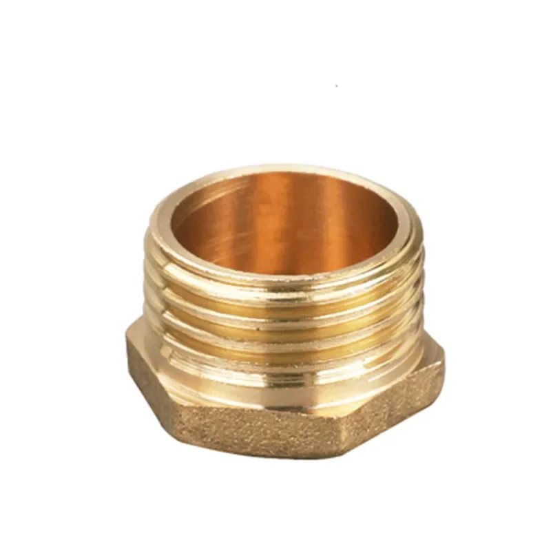 Koper 1/8 "1/4" 3/8 "1/2" 3/4 "1" Buitendraad/Binnendraad messing Pijp Hex Head End Cap Plug Fitting Koppeling Connector Adapter: WHITE / 1"