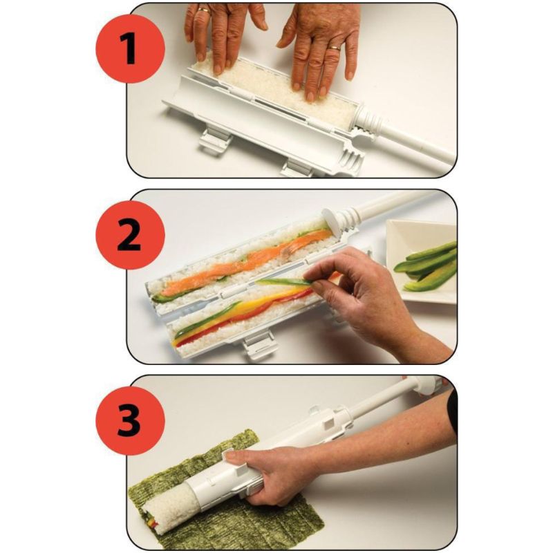 Roll Maker Rice Roller Vegetable Meat Rolling Tool Making Machine DIY Kitchen Gadget