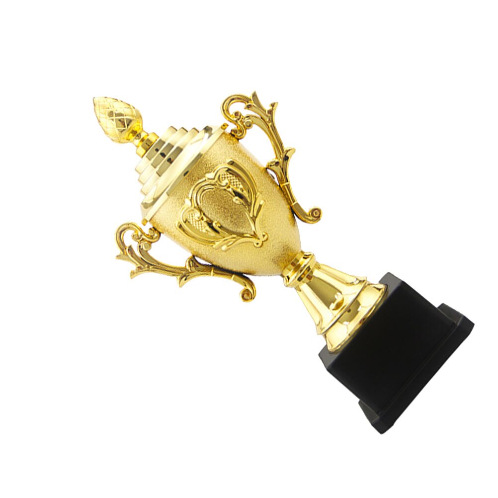 1pc Award Trophy Plastic Golden Trophies for Parties Celebrations