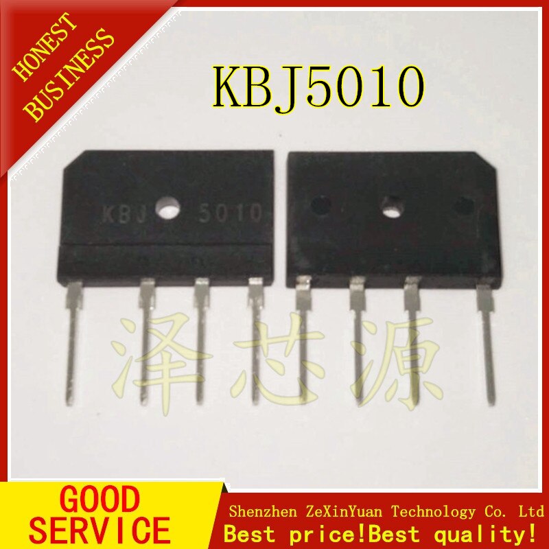 Rectificador de puente eléctrico, 10 piezas GBJ5010 KBJ5010 RBV5010 50A 1000V