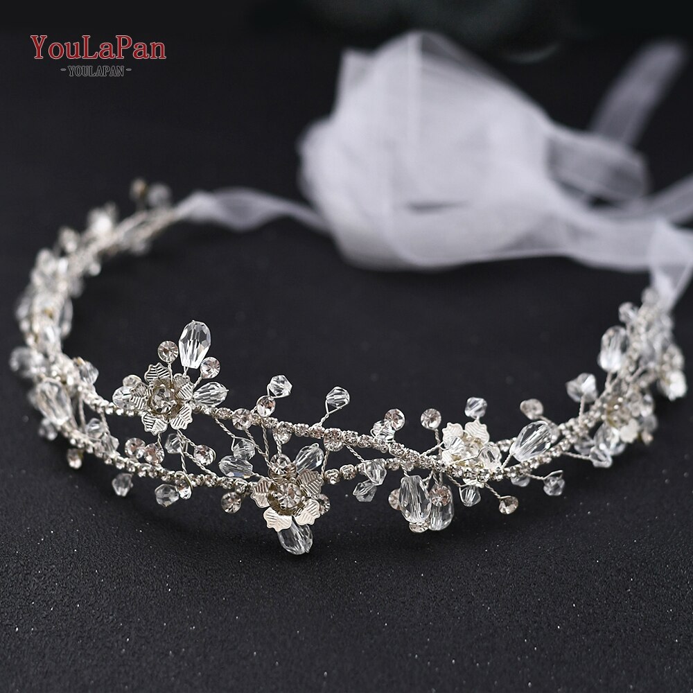 YouLaPan SH340 Strass Braut Gürtel Blume Hochzeit Kleid Gürtel Brautjungfer Schärpe Kristall Party Prom Abendkleider Schärpe Gürtel