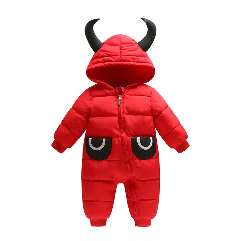 Bébé filles manteaux vêtements rembourrés de coton hiver/automne enfants garçons épaissir vêtement combinaisons vêtements d'extérieur pour bébés vêtements chauds: red / 6M