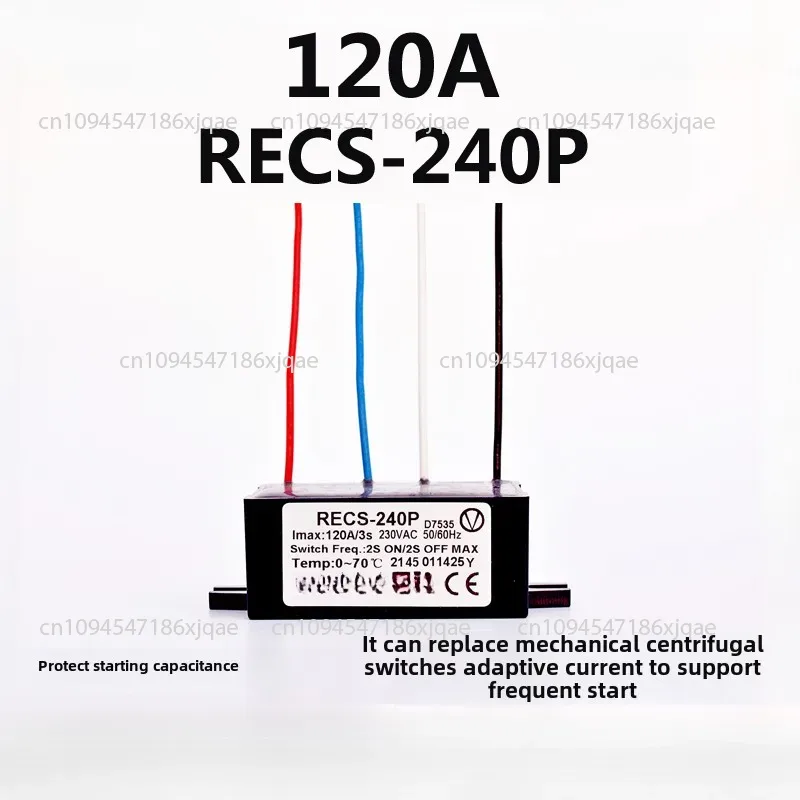 RECS-220P RECS-240P 60A 120A Electronic Centrifugal Switch Single-phase Motor Intelligent Starter: Blue