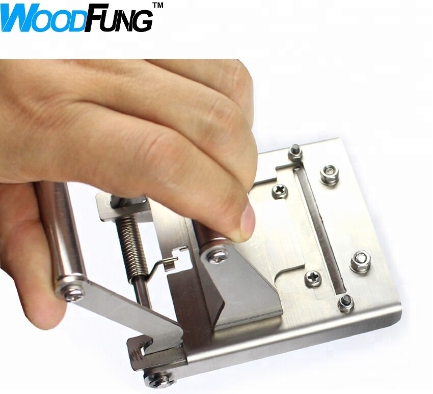 M0C55 stainless steel edge cutter end cutting device for straight and round PVC cut curve edge banding