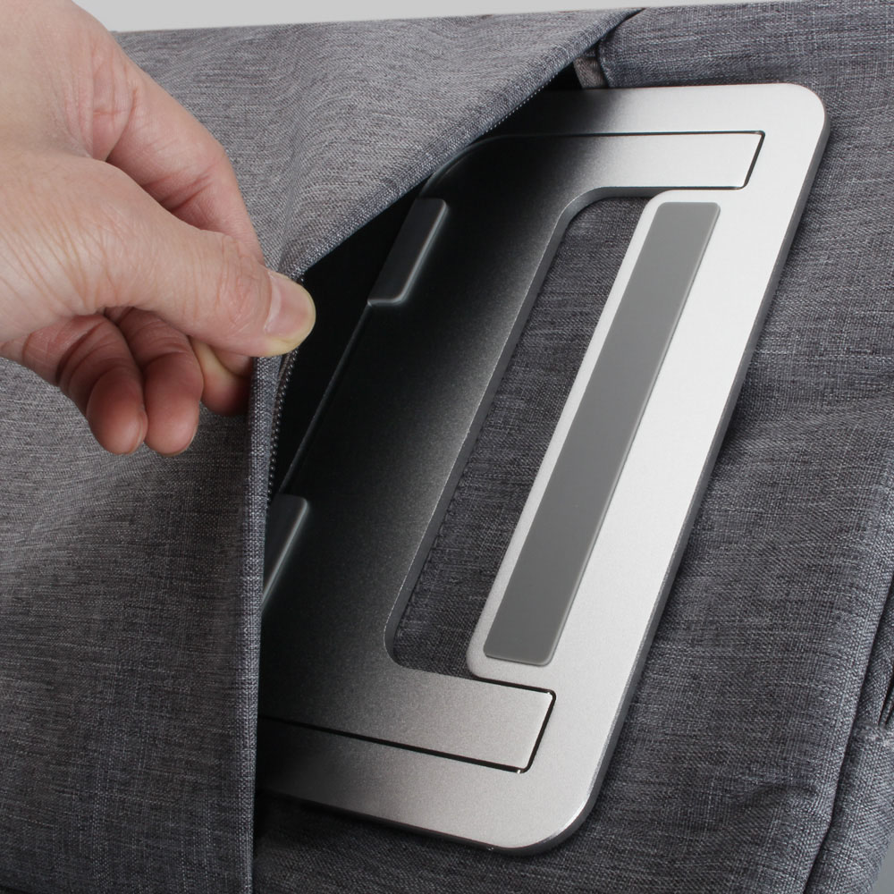 Bärbart bärbar datorställ i aluminium bärbar datorställning för macbook apple lenovo hp acer hopfällbar bärbar datorställning aluminium