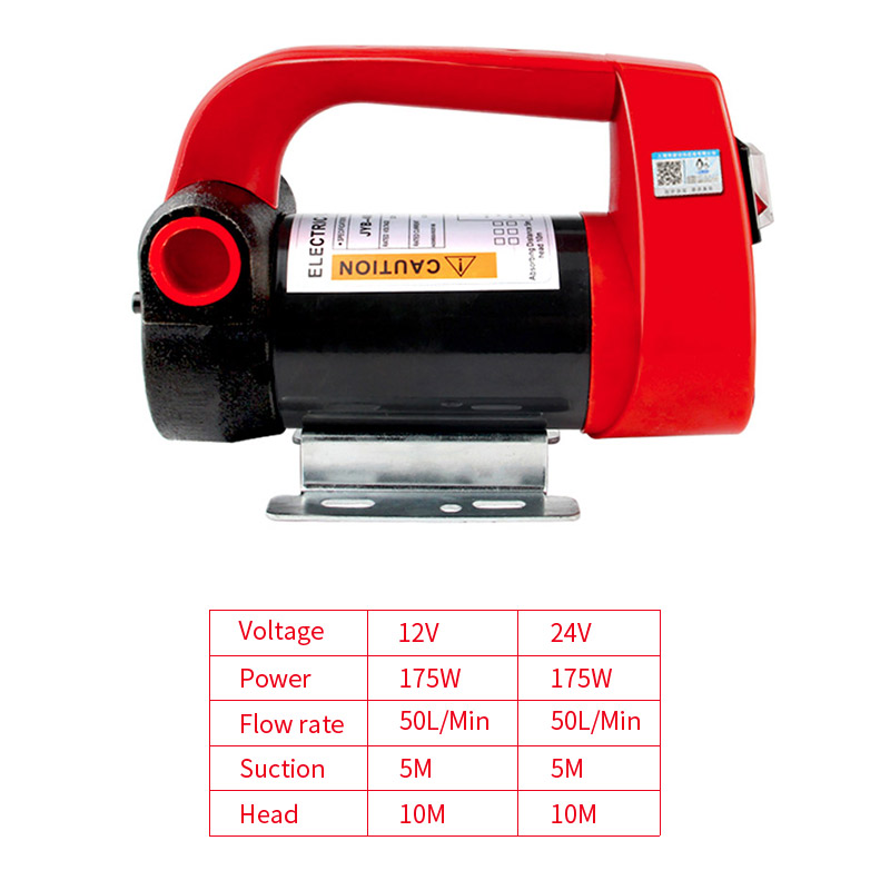 Electric oil pump DC 12V 24V 175W self-priming diesel fuel pump oil extractor Transfer Refueling Tool