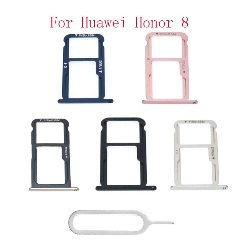 Sim Card Slot Sd-kaart Lade Houder Adapter Voor Huawei Honor 8 Vervangende Onderdelen