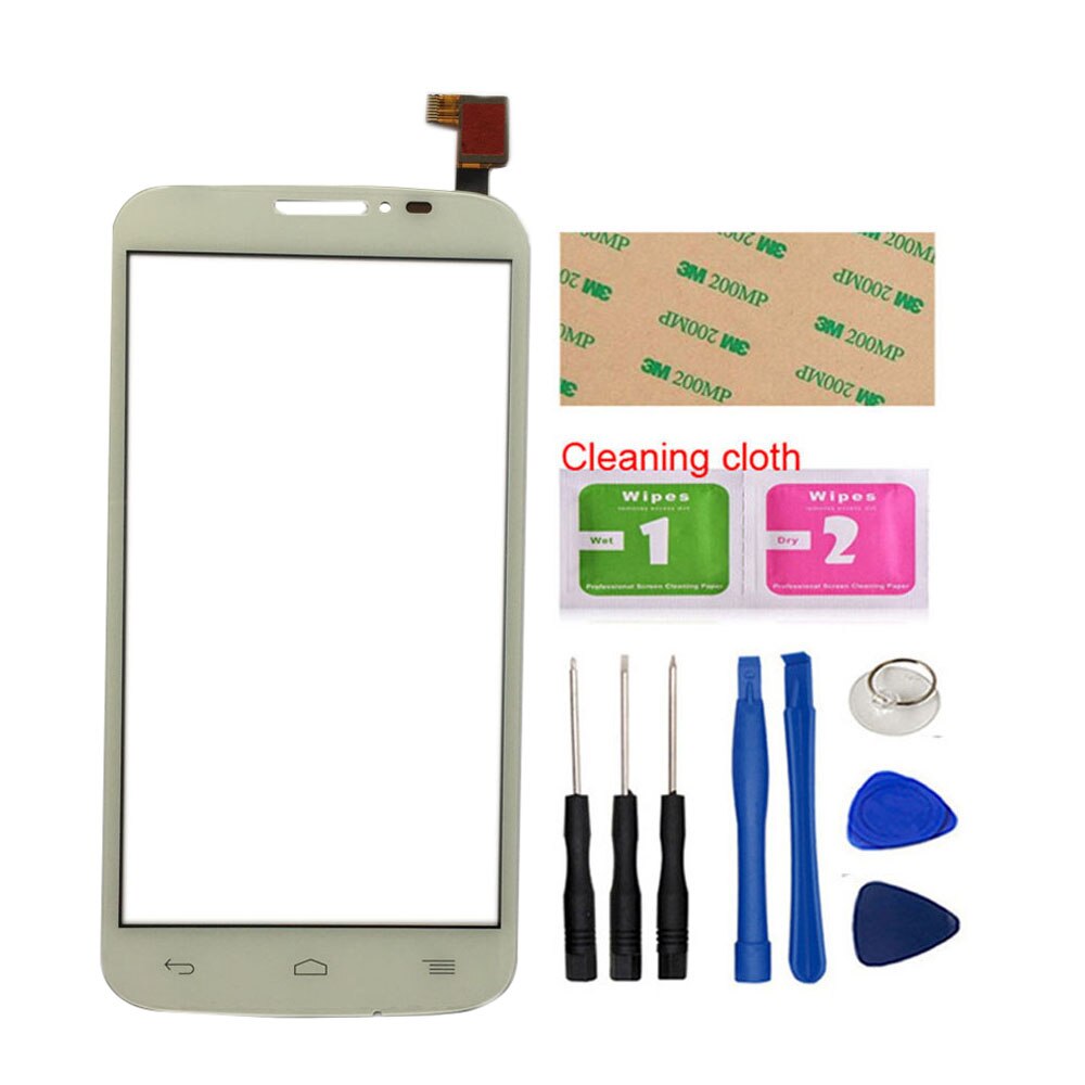 Touch Screen Digitizer Panel For Alcatel One Touch Pop C7 7041 OT-7041D 7041X 7040E 7041D Touch Screen Mobile Sensor 3M Glue: White With Tools