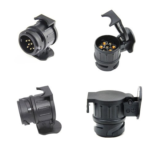 1 stk 12v 13 pin plug  to 7 polet stik trailer adapter trailer truck konnektorstik socket 13 to 7 ben trækkende adapter