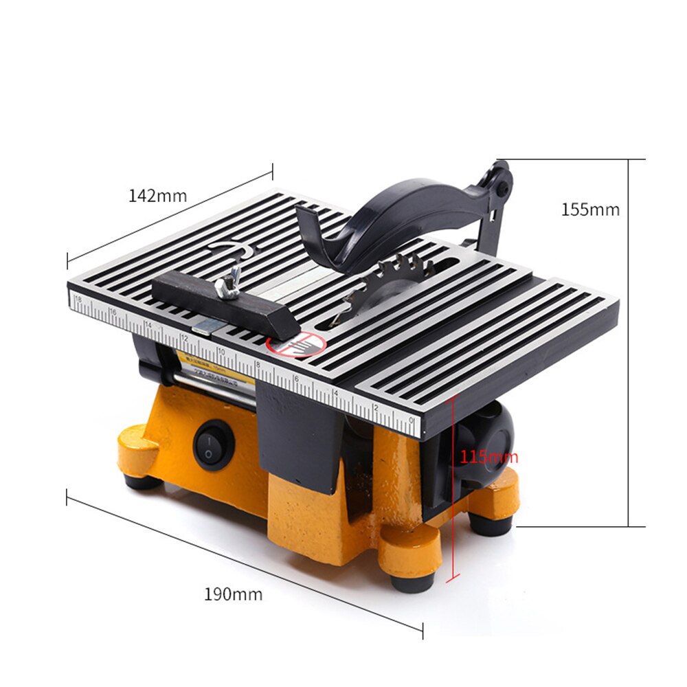 220V multifonction Mini banc scie bois acier verre tuile Machine de découpe bricolage circulaire coupe lame de scie