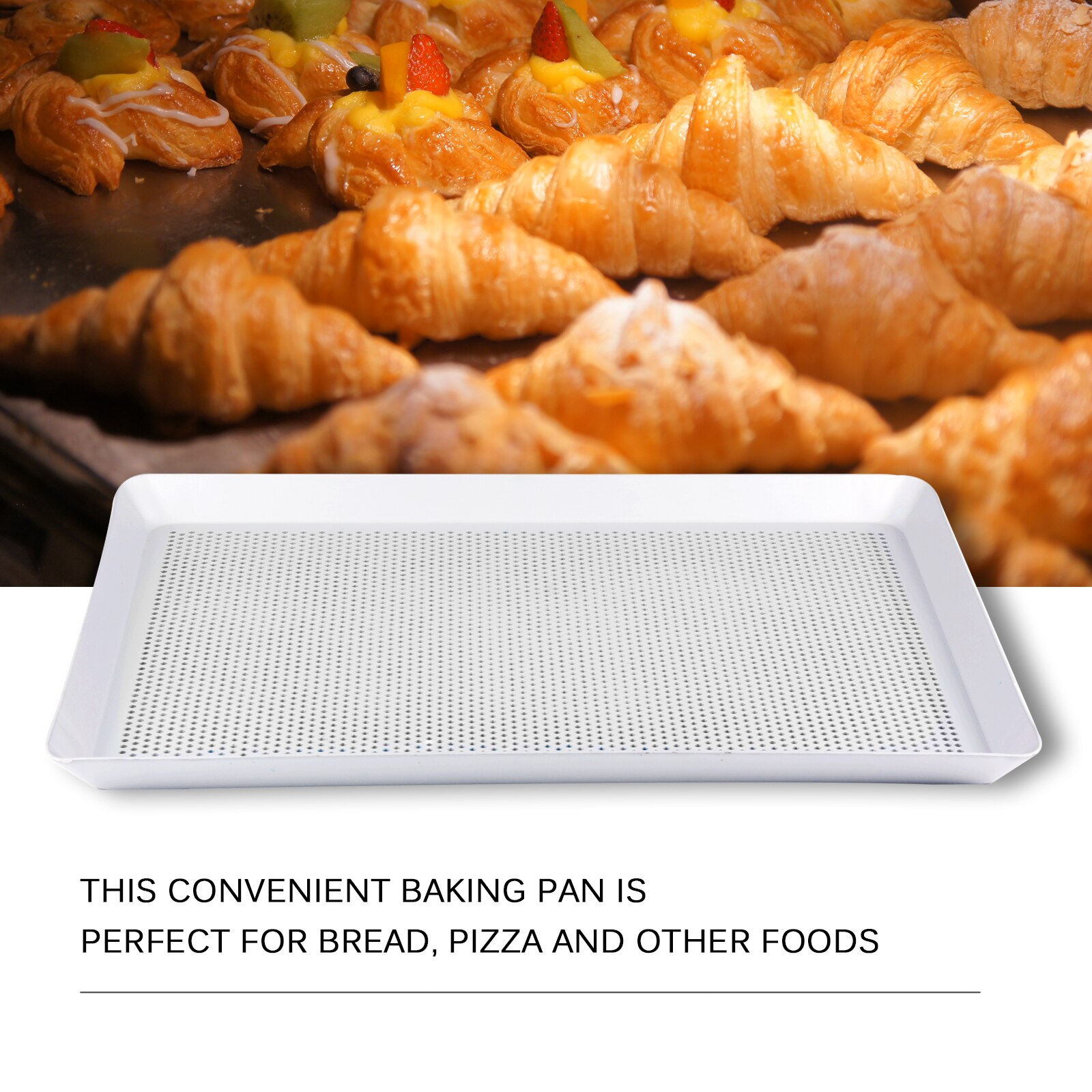 Rectangle Aluminum Alloy Non-stick Cake Cookies Perforated Tray With Holes Oven Heat Resistance Baking Pan Kitchen Bakeware