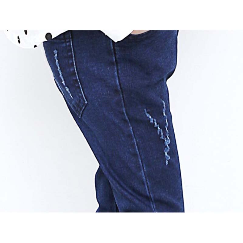 Børn jeans piger efterår forår bomuld denim bukser baby piger casual frynser bukser børn denim outwear 3-11y børn outwear