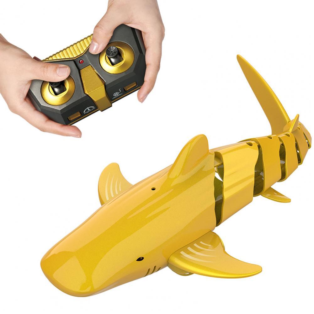 Gestroomlijnde Haai Speelgoed Automatische Demonstratie Lampje Onderwater Remote Controlled Elektrische Haai Model Speelgoed Voor G