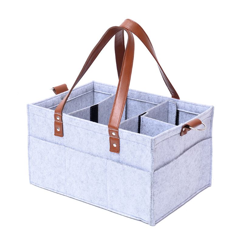 High capacity Layered Storage Nappy Caddy Organiser Baby Box Storage