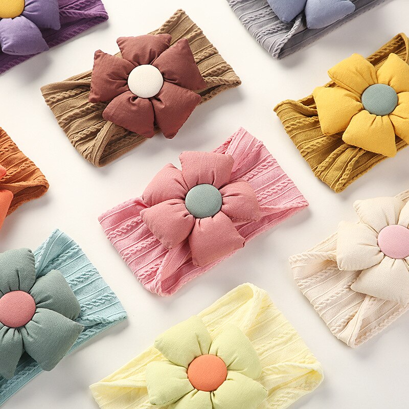 Floral Baby Girl Headbands Baby Hair Accessories Toddler Girls Bows Baby Girl Items