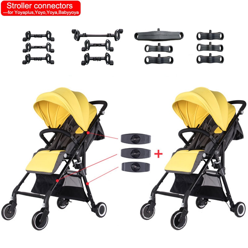 Connecteurs jumeaux pour poussette bébé accessoires pour Yoya Plus Yoya yoyo Babyyoya Vovo Tianrui Cybex Bugaboo chariots universels