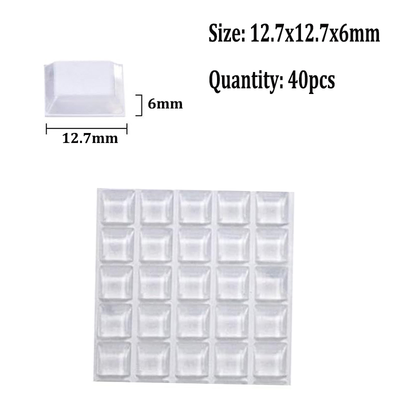 100~10PCS Door Stops Self adhesive Silicone Rubber Pads Cabinet Bumpers Rubber Damper Buffer Cushion Furniture Hardware: Brown