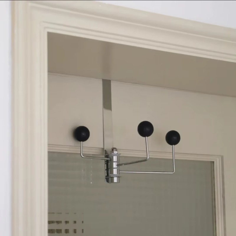 Crochet mural rotatif pour porte arrière de maison, porte-serviettes, salle de bain, gain de place, cuisine domestique, outils d'organisation sans poinçon