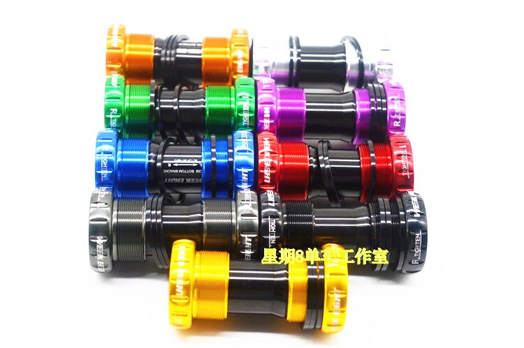 Fiets Schroefdraad Trapas Aluminium/Keramiek Kogellager BB91 Voor 68mm/73mm 24mm ShimanoFsa MTB Road Crankstel