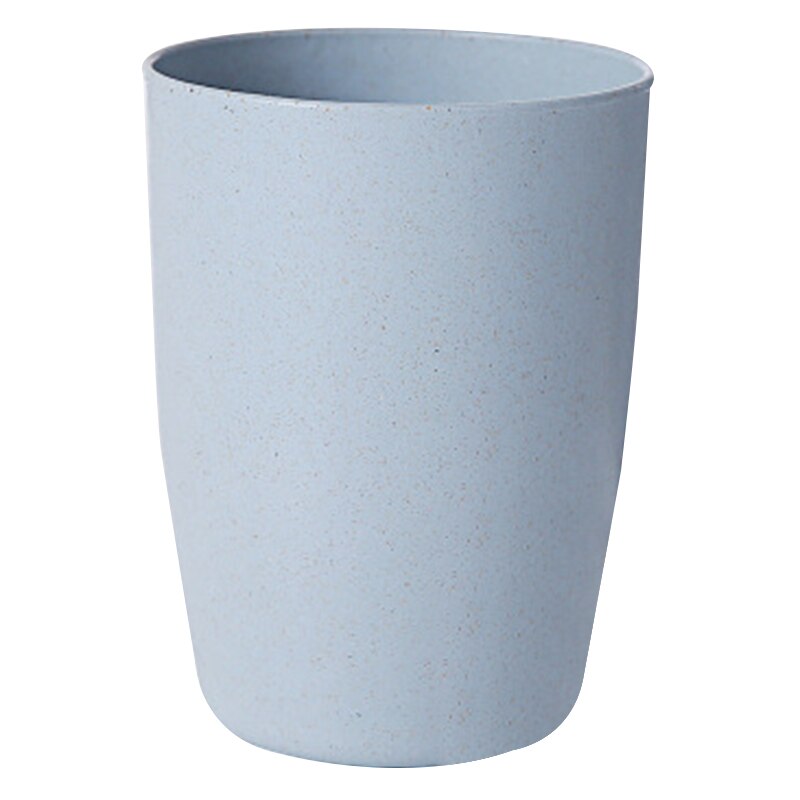 400ml Wheats Straw Water Cup Multifunctional Coffee Plastic Cup Drinking Cups Reusable Brushing Cups BJStore: Blue