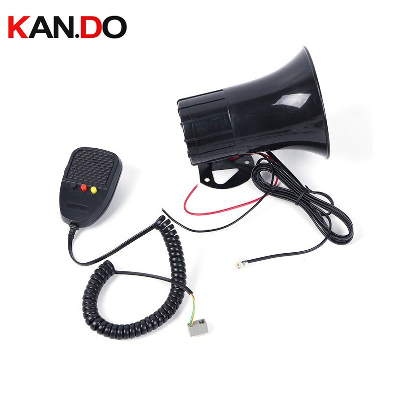 40W megáfono bocina sirena bocina 12V horm altavoz 115DB sirena altavoz alarma sistema emergencia bocina recordatorio de voz