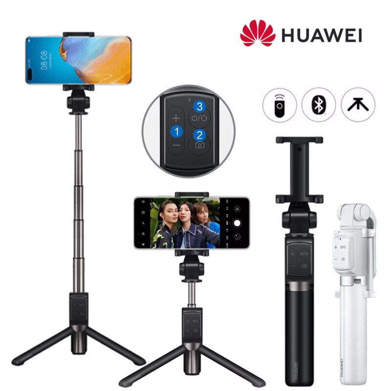 Huawei-Palo de selfi AF15/Pro Original, trípode portátil con Control inalámbrico, monopié de mano, compatible con Bluetooth, para iOS/Xiaomi Phon