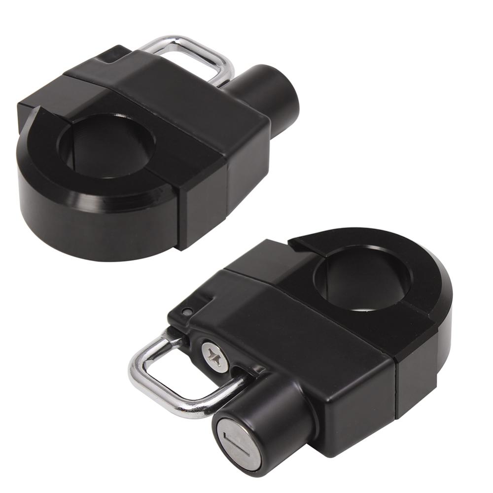 Motorcycle Universal 22mm Helmet Lock Handlebars With 2 Keys Helmet Security Lock Padlock For Motorcycle With 22mm Handlebar