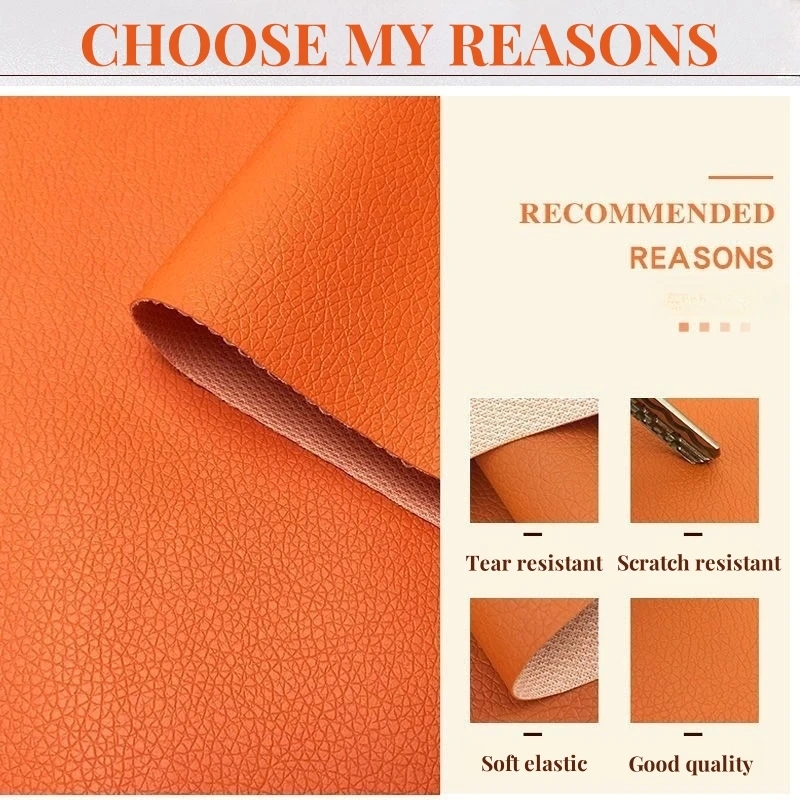 50/100/200x160cm non-stick synthetisch leer stof meubilair bank tas autostoel naaien DIY materiaal lederen patches Leathercraft