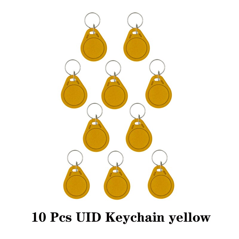5/10PCS RFID Access Control Clone Badge NFC Smart Chip 0 Block Rewritable Copy Key Fob 13.56MHZ 1K S50 Duplicator Copy Tag: Champagne